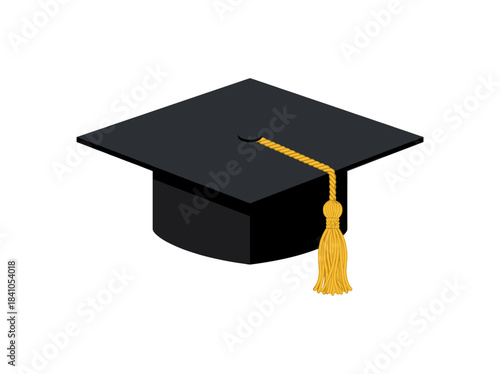 Graduation Cap With Tassel Symbolizing Academic Achievement.