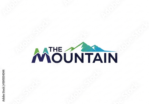 I made a mountain logo design