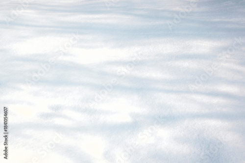Wavy surface of  a snowdrift