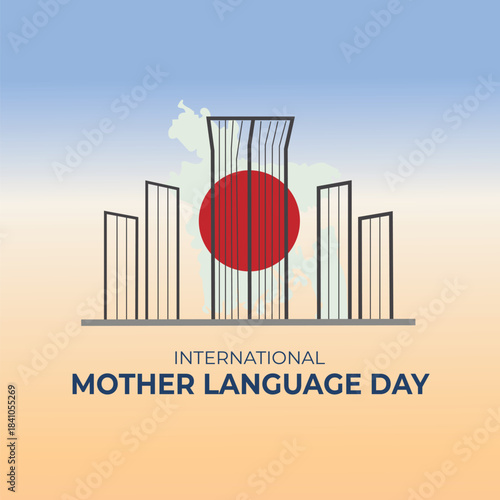 International mother language day social media post design 