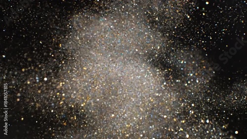 Glitter Dust Explosion with Soft Radiant Sparkle