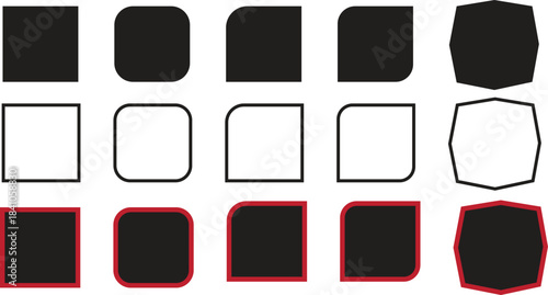 Geometric Shape Grid Pattern – Minimalist Visual Classification Design