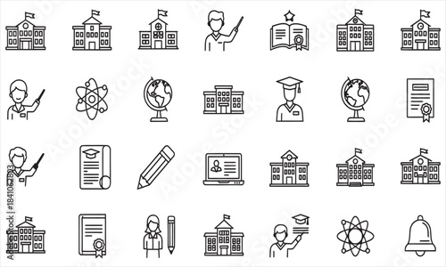 Online Education, Student, Laptop, Home Study, Digital Learning, Remote Classroom, Isometric View, Modern E-learning Concept