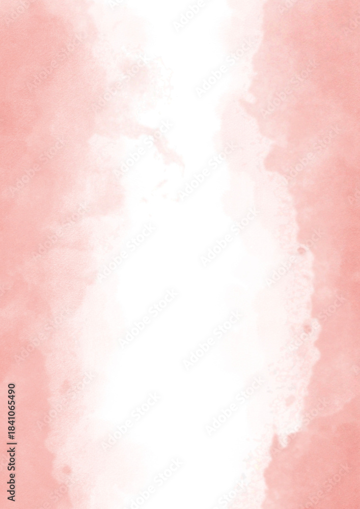 Fototapeta premium Abstract pink watercolor on white background for wedding elements. or card templates for greetings or invitations on valentines Day. It is a hand drawn on a white background