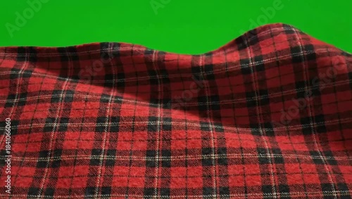 A casual, colorful cotton textile featuring a pink, red, and white checkered plaid pattern design
