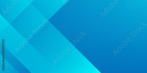 Abstract blue background with glowing geometric lines. Modern blue gradient square shape design. Futuristic technology concept. Suit for brochure,