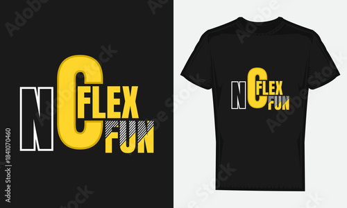 No flex fun - Typography T-Shirt Design