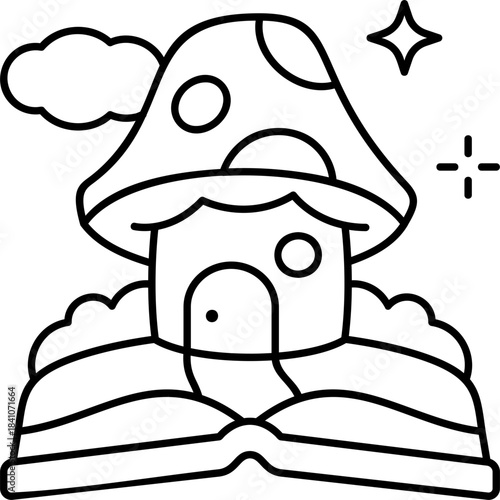 Line Art Fairyland Story Icon