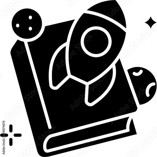 Glyph Solid Space Adventure Icon