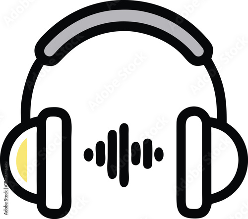 vector headphones icon