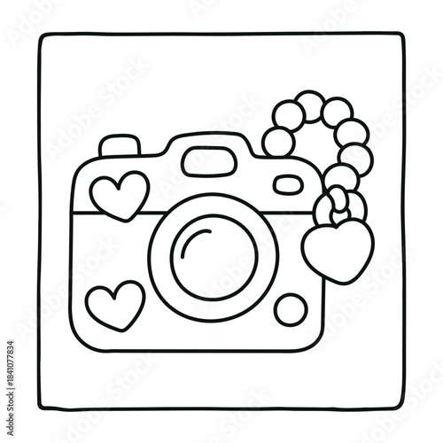 Cozy Girly Coloring Pages Bold & Easy, Cozy Coloring Pages, Girly Coloring Pages, Bold & Easy Coloring, line art, easy and black, victor art