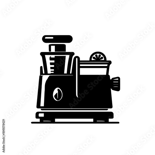 High-Performance Juicer Machine Vector Illustration