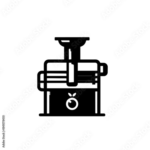 Modern Stainless Steel Juicer Machine Vector Illustration