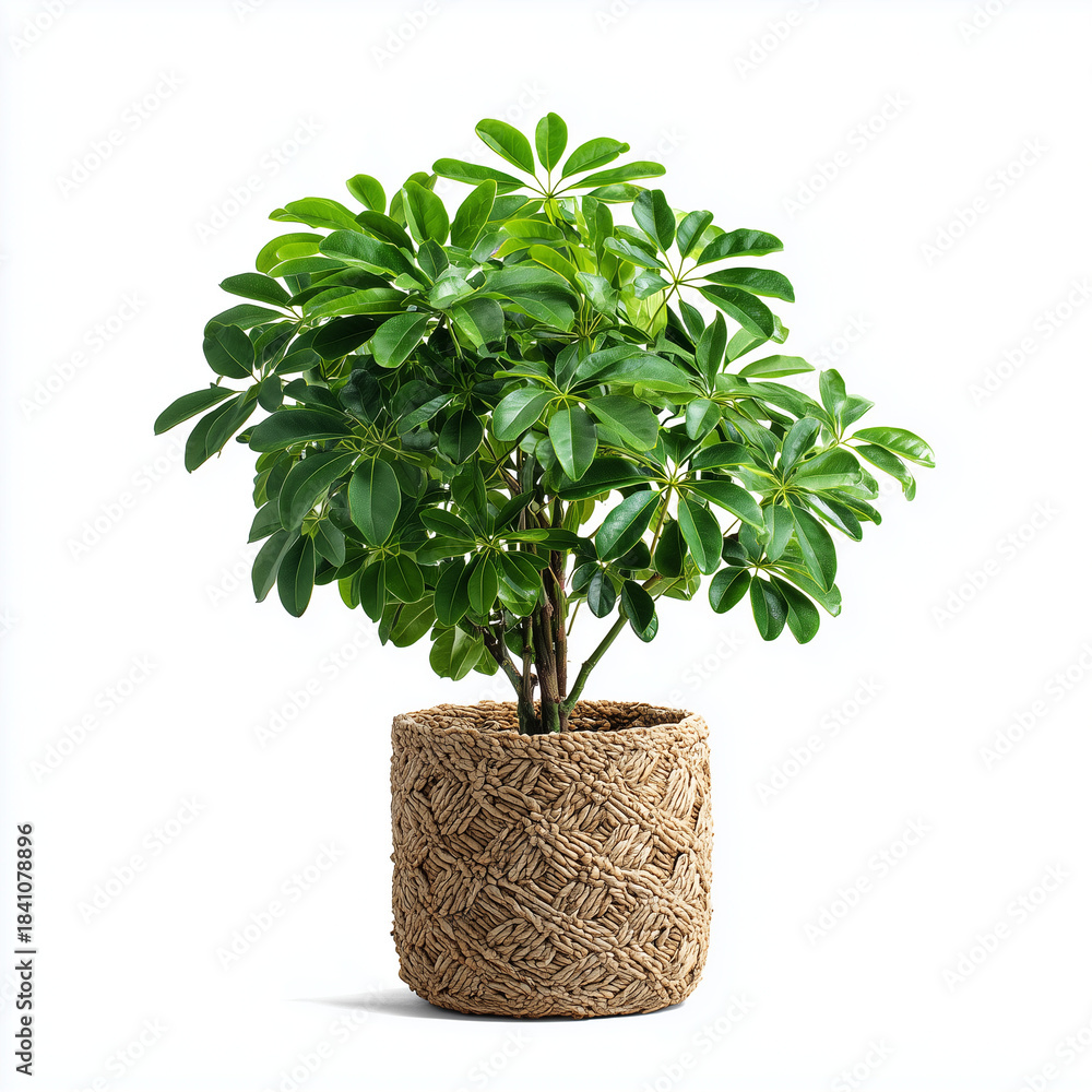 Naklejka premium green plant in a pot