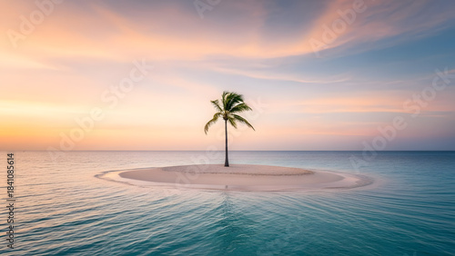 Fototapeta Naklejka Na Ścianę i Meble -  palm tree on the beach