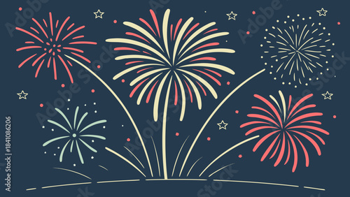 fireworks in the sky