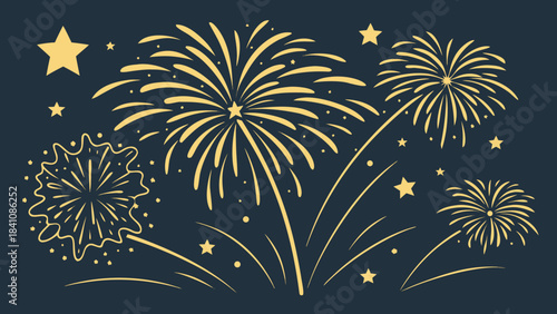 fireworks in the sky