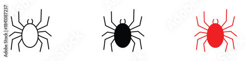 Spider icon vector. insect, bug symbol. vector illustration.