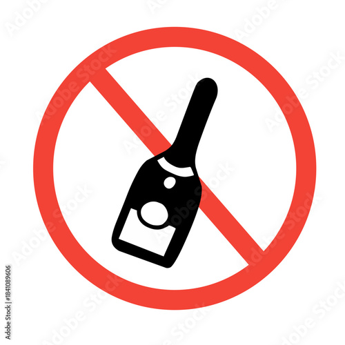 warning sign icon - no drinking