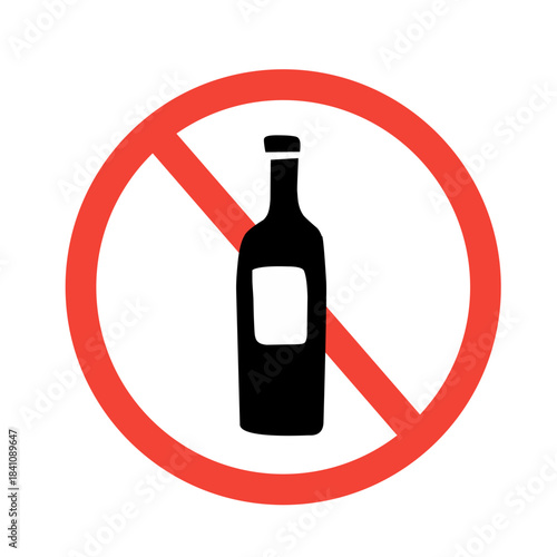 warning sign icon - no drinking