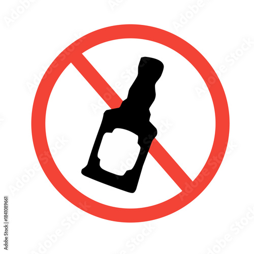 warning sign icon - no drinking