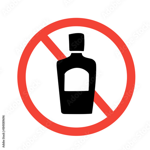 warning sign icon - no drinking