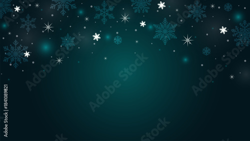 Christmas background with snowflakes