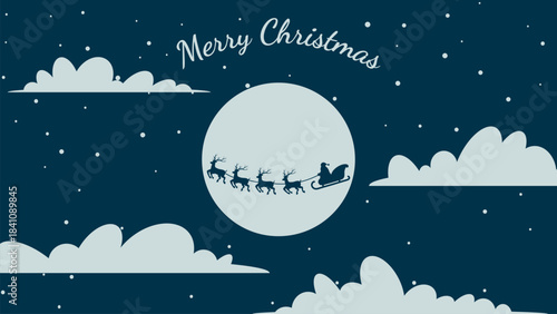 merry christmas greeting card