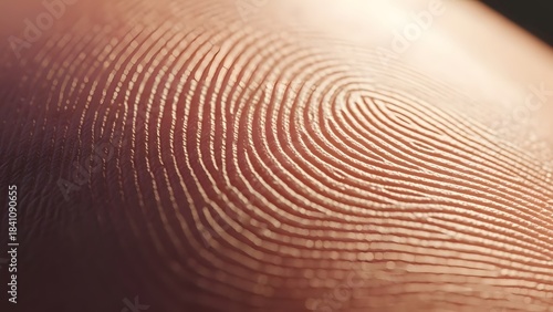Macro View of a Fingerprint