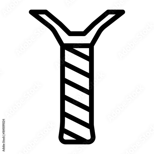 Racket grip tape icon line style illustration