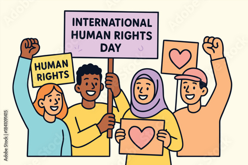international human rights day art work design