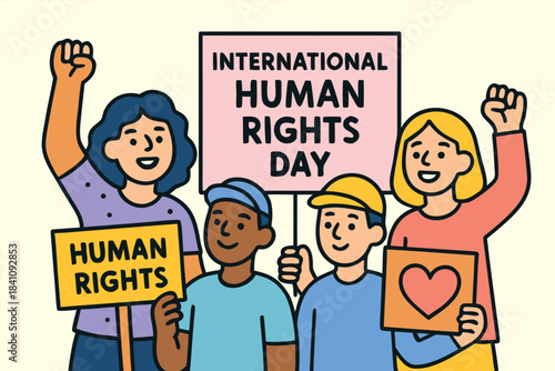 international human rights day art work design