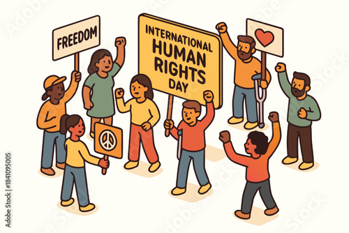 international human rights day art work design