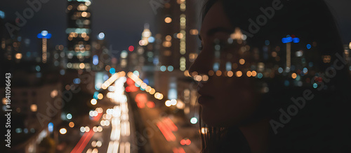 Blurry City Lights at Night with Bokeh Effect