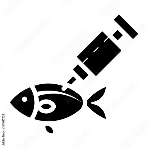 genetic modification glyph icon