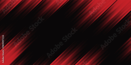 Halftone dots red and blue color pattern gradient grunge texture background. Dot pop art comic sport style vector illustration. modern background