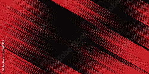 Halftone dots red and blue color pattern gradient grunge texture background. Dot pop art comic sport style vector illustration. modern background