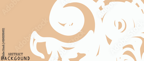 Abstract wave chocolates color background. Vector illustration with splash, dripping, and melted.