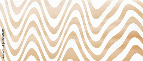 Abstract white brown creamy colors gradient with wave lines graphic design texture background. Use for cosmetics nature concept.