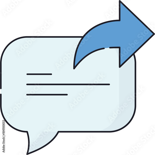 Text Forward Sticker