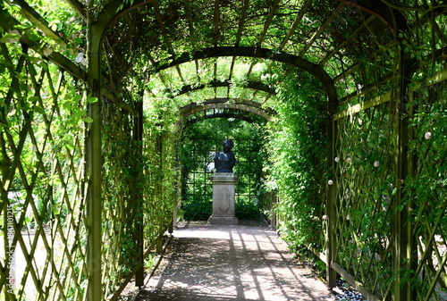Park at the Historical Castle in the Town Dornburg at the River Saale, Thuringia