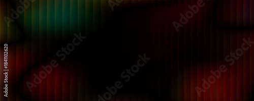 Dark Black vector template with bent ribbons. A vague circumflex abstract illustration with gradient. The elegant pattern for brand book.
