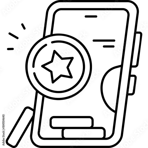 Line Art Reward Points Icon