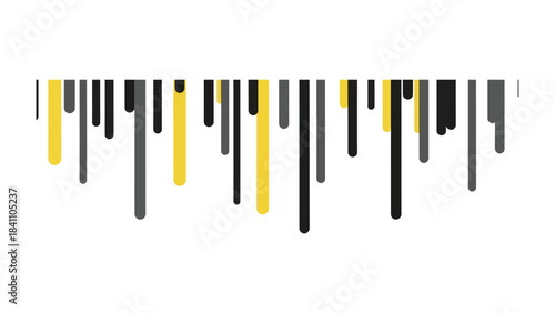 Dynamic Line Design: An artistic composition of vertical lines in shades of yellow, gray, and black, creating a modern, abstract visual.