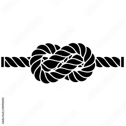 The Fisherman's Knot: A close-up view reveals a tightly woven fisherman's knot, its intricate structure showcasing the art of knot-tying and strength.