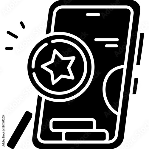 Glyph Solid Reward Points Icon