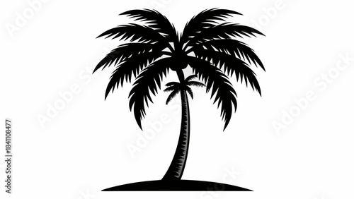 silhouette of palm tree