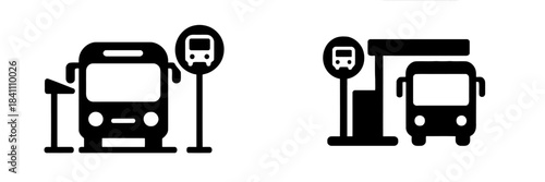 Bus stop and bus station public transport transportation