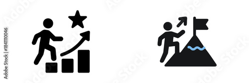 Business growth and success achievement goal