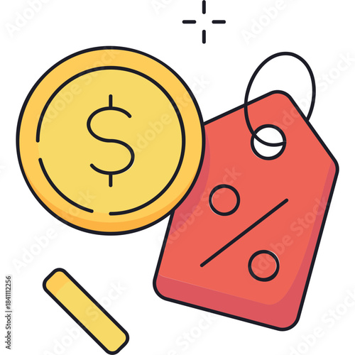 Discount Cash Sticker